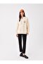 Printed Long Sleeve Oversize Women's Hoodie - 3
