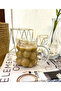 Bead Cup with Glass Handle Heat Resistant Cup 350 ML Borosilicate Coffee Cup - 5