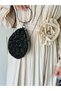 A Must-Have for Weddings, Engagement Parties, and Special Occasions: Large Size Evening Dress Bag with Crystal Stone Detail and Strap - 4