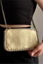 Lvory Wallet Bag with Chain Strap - Bead Detailed - 3