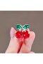 2 Pieces Cherry Buckle Crystal Stone Metal Latch Buckle - 7