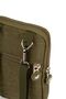 Women's Khaki Crinkle Water Resistant Mini Shoulder and Waist Bag with Phone Compartment (BOY:19 EN:12CM) - 4