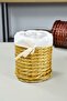 Wicker Round Spoon Holder Cream - 2
