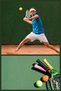 3-Piece Men's Sports Hairband Athlete Headband Headband Tennis Sweatband Fitness Hairbands Set of 3 White - 5