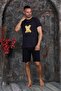 Men's Short Sleeve Capri Shorts Pajama Set New Season