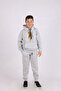 ROBOTIC BEAR PRINT DETAILED HOODED KANGAROO POCKET BOTTOM TOP BOY Tracksuit SET - 5