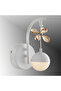 TT099-BY TT - White 3 Color Module Sconce with Lighting Stones and LEDs