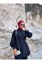 تونيك برباط على الخصر مع ياقة واقية من الرياح - 4
