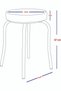 4 Pcs Colorful Fabric Octopus Stool Kitchen Stool Iron Stool(Mounted Shipping) - 6