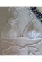 White Flower Rose Detail Hand-knitted Bikini Top - Summer Summer Blouse Bustier