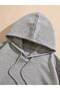 Children's Flower and Butterfly Printed Oversize Winter 3 Thread 100% Cotton Hooded Sweatshirt - 3