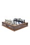 Mosaic Handcrafted Chess Set and Metal Classic Chess Piece Chessboard with Drawer - 4