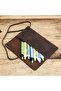 Varzna - Genuine Leather Natural Retro Brown Pen Holder - 2