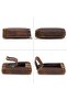 Antique Genuine Leather Art Edition Pen Holder - 5