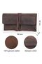 Varzna - Genuine Leather Natural Retro Brown Pen Holder - 7