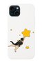 iPhone 15 Compatible Cat Patterned Suede Silicone Launch Phone Case