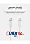 BoostCharge USB-C to USB-C Fast Charger Cable, 2m Black - Fast Charging for iPhone 15, S24 - White - 3