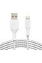 Braided USB to Lightning Cable for iPhone - 3m,White
