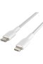Braided USB-C to Lightning Cable for Fast Charging, (iPhone 15 or Earlier) MFi-Certified, 2m, White