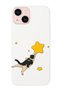 Cat Pattern Suede Silicone Launch Phone Case Compatible with iPhone 14 and 13