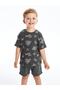 Crew Neck Short Sleeve Printed Baby Boy T-Shirt - 3