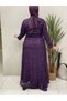 Women's Guipure Evening Dress - 7