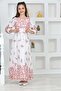 Young Girl Chiffon Fabric Cotton Lining Long Hijab Dress - 2