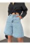 Women's Pleated Bermuda Shorts Loose Cut - 2