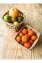 Wicker Fruit Bowl, Bread Basket, 2-Piece Multi-Purpose Daily Use Basket Rattan