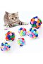 Cat Play Ball Toy with Pompom and Rattle 7 Cm