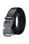 WilliamPolo Elite Genuine Leather Metal Anthracite Buckle Men's Belt
