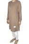 Women - Thin Tunic with Elastic Sleeves and Bands - 2