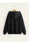 Red Hot Chill's Zippered Women's Men's Oversized Printed Thick Winter Cardigan - Black Hooded Cardigan - 2