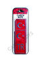 Türkiye (TR) License Plate Sticker - Aluminum 2-Piece Embossed Crescent and Star License Plate Sticker - 4