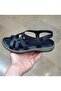 Women's Inner-Outer Genuine Leather Orthopedic Massage Sole Ankle Cirt Sandals