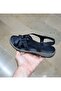 Women's Inner-Outer Genuine Leather Orthopedic Massage Sole Ankle Cirt Sandals - 6