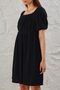 Women's Square Collar Watermelon Sleeve Robadan Mini Dress - 4