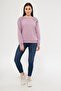 Women's Comfortable Fit Shoulders Pearl Button Detailed Sweatshirt - 3