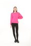 Women's Comfortable Fit Shoulders Pearl Button Detailed Sweatshirt - 4