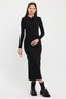 Women's Full Lycra 2 Thread Hooded Slit Pencil Dress - 2