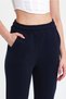 Women's Three Thread Knitted Sweatpants with Elastic Waist and Leg Jogger - 4