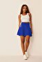 Women's Blue Flared Mini Skirt - 2