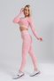 Women's Long Sleeve Seamless Sports T-Shirt | Crop Tops | Dusty Pink | Action Series Series | - 2