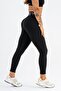 Seamless Sports Tights | Black | Seamles Leggings | Thin Twill | - 7