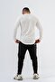 Men's Sports Bodysuit | White | Long Sleeve Sports T-shirt | Basic Series | - 4