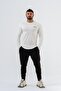 Men's Sports Bodysuit | White | Long Sleeve Sports T-shirt | Basic Series | - 5