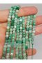 Bracelet Boy Emerald Stone Cube Shaped Half Strand 4mm (45908) (18cm in Length)