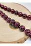 Bracelet with Garnet Stone, Half Chain, 12mm (18cm in Length)