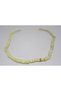 Mother of Pearl Stone Necklace 7 Mm Amber with Clip - 4