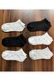 6 Pack Patterned Mixed Color Cotton Quality Booties Socks - 5